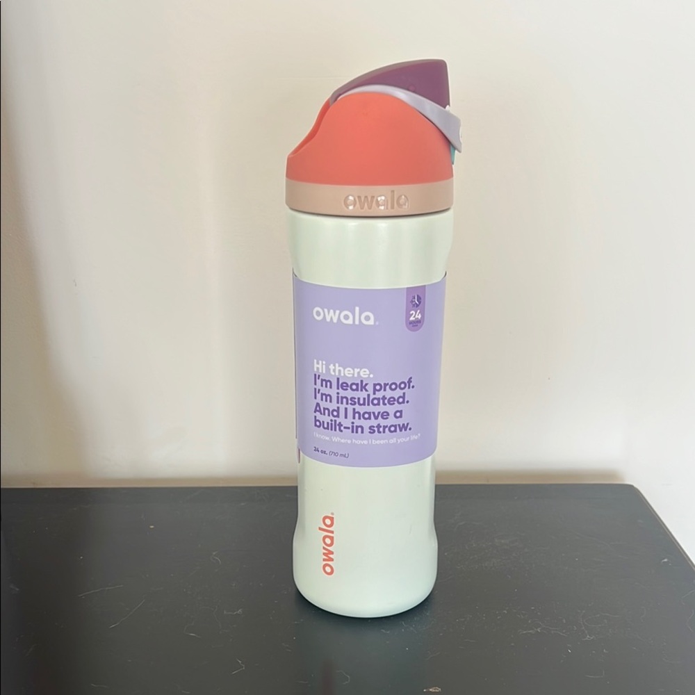 Urban Outfitters Owala Insulated Water Bottle with Built-in Straw
